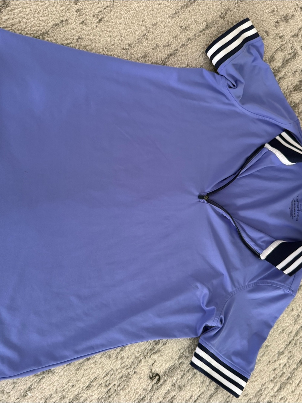 Vineyard Vines Athletic Polo with Stripe Trim